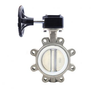 handwheel PTFE seat  stainless steel lug butterfly valve